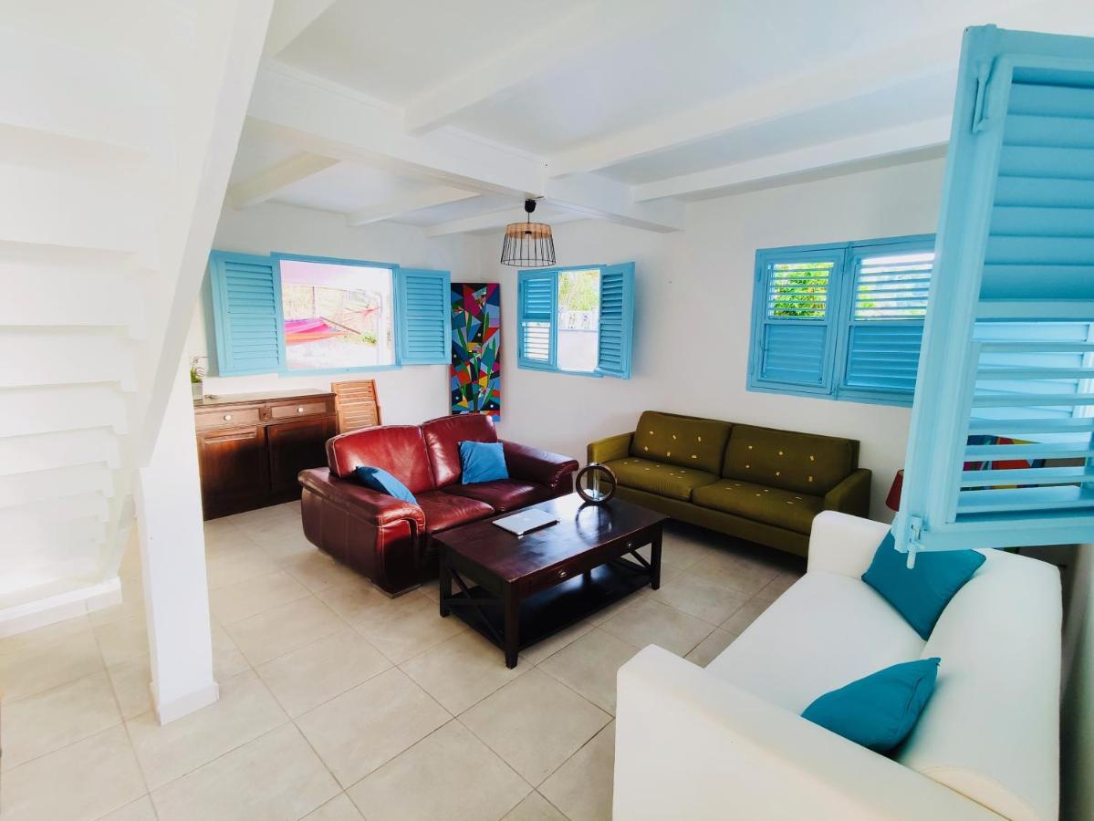 לה קברה Location Maison Bleue Avec Piscine Privative Au Carbet Martinique מראה חיצוני תמונה